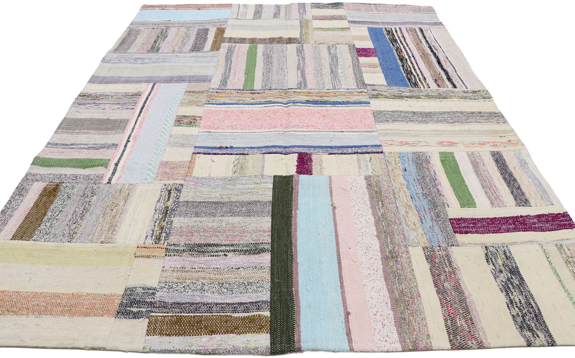 5 x 6 Vintage Turkish Patchwork Rug 51585