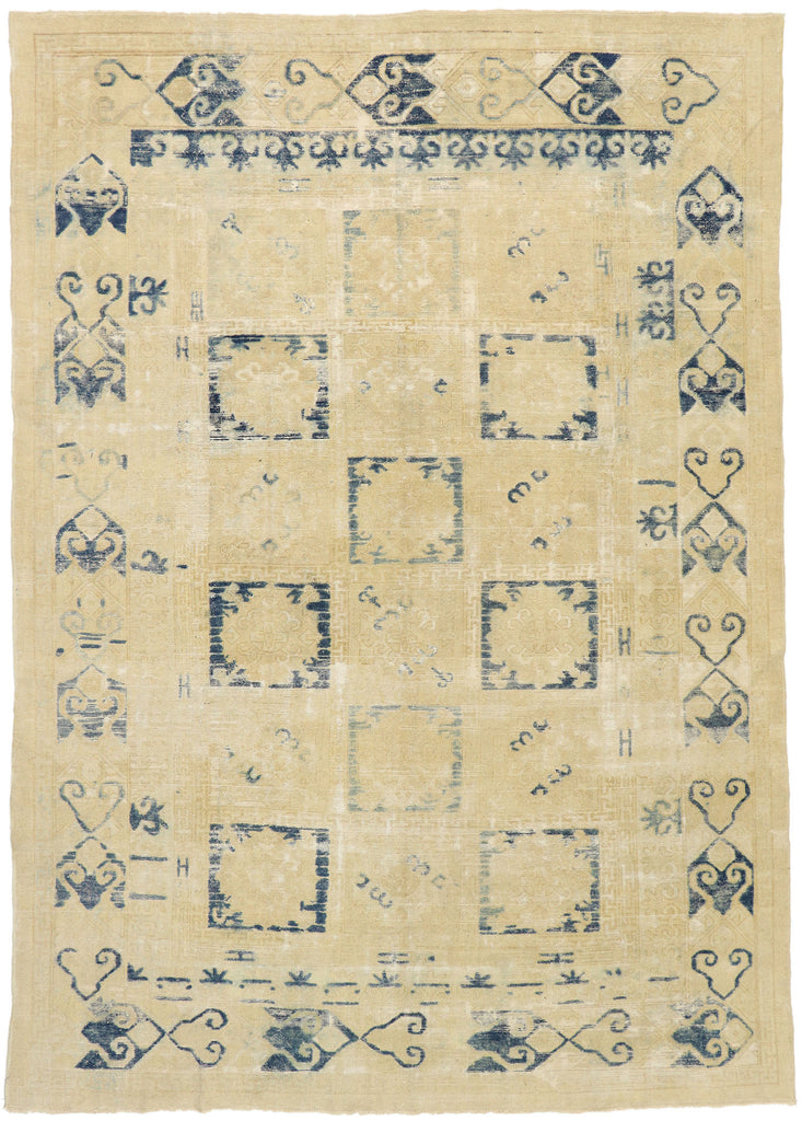 10 x 14 Antique Turkish Oushak Rug 51592