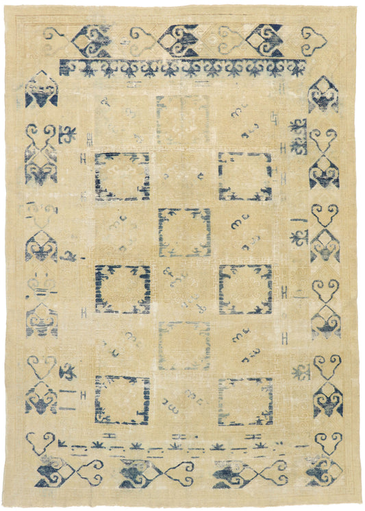 10 x 14 Antique Turkish Oushak Rug 51592