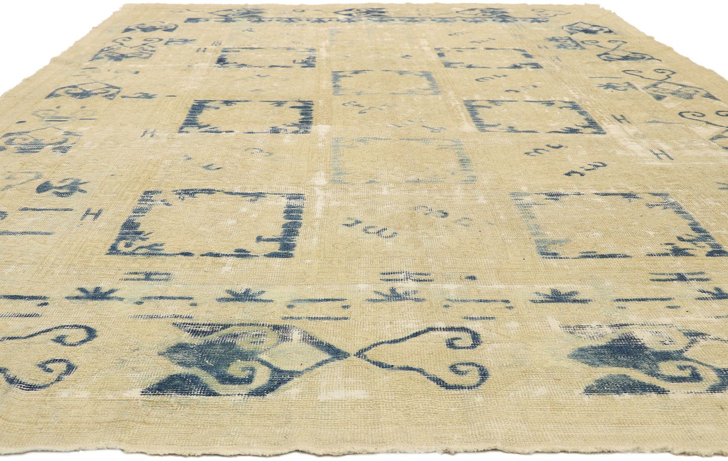 10 x 14 Antique Turkish Oushak Rug 51592