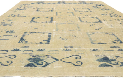 10 x 14 Antique Turkish Oushak Rug 51592
