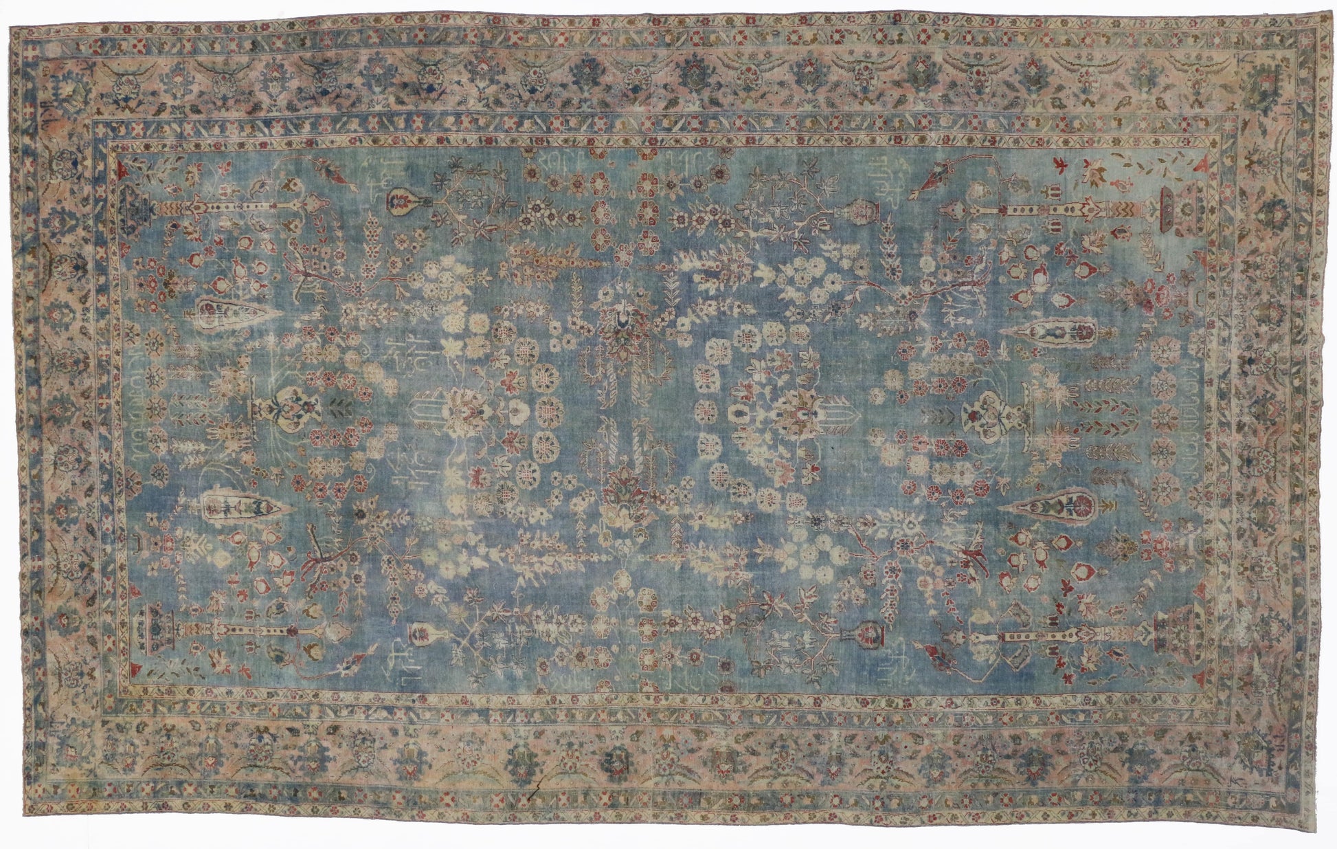 10 x 17 Antique Kerman Rug 51593