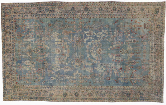 10 x 17 Antique Kerman Rug 51593