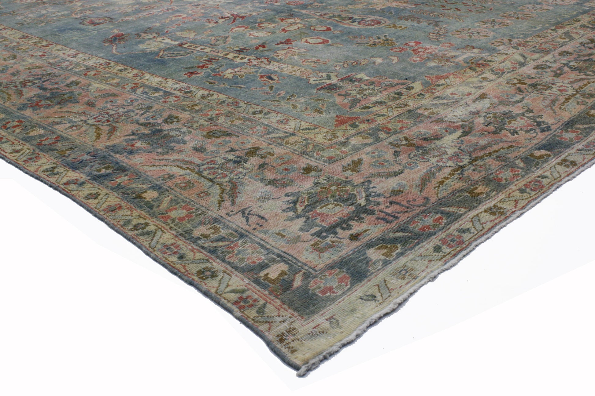 10 x 17 Antique Kerman Rug 51593