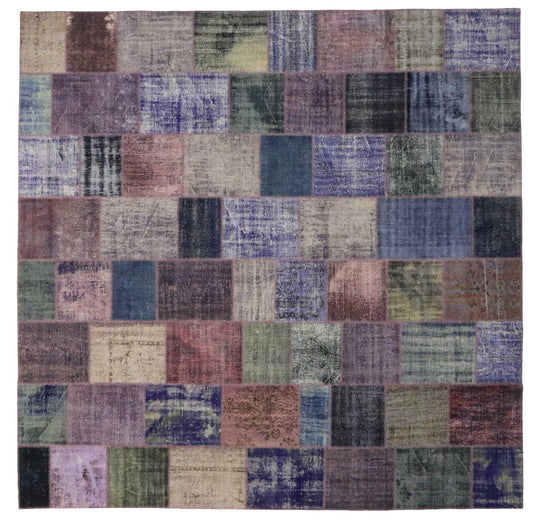 14 x 14 Vintage Patchwork Custom Rug 51594