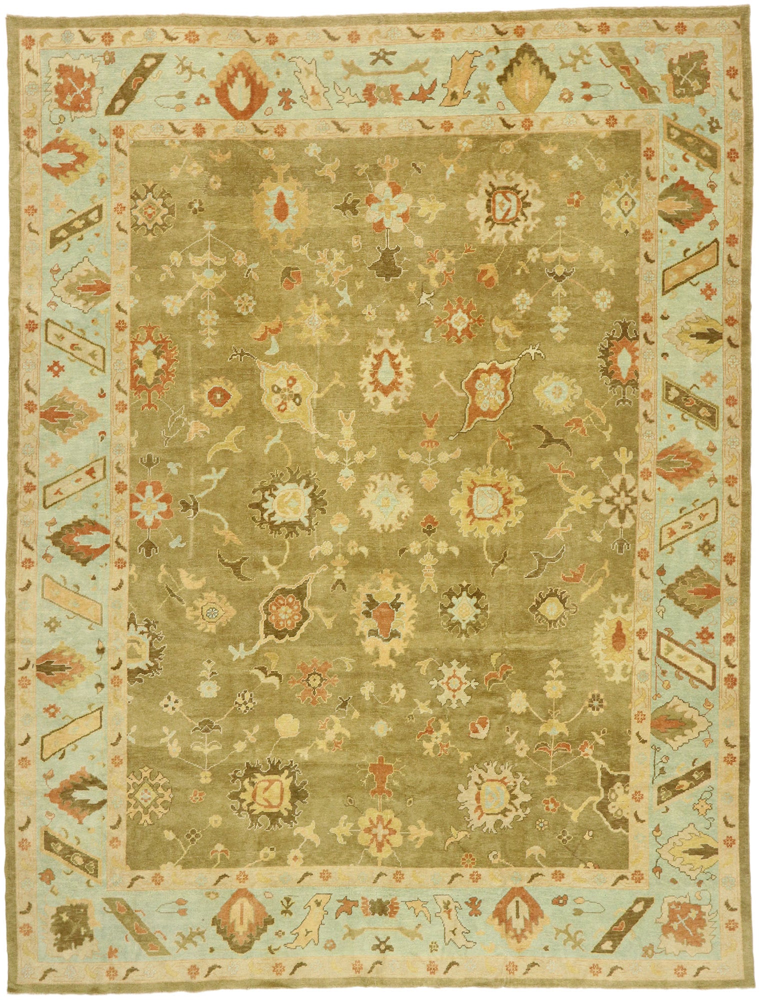 12 x 16 Turkish Oushak Rug 51599
