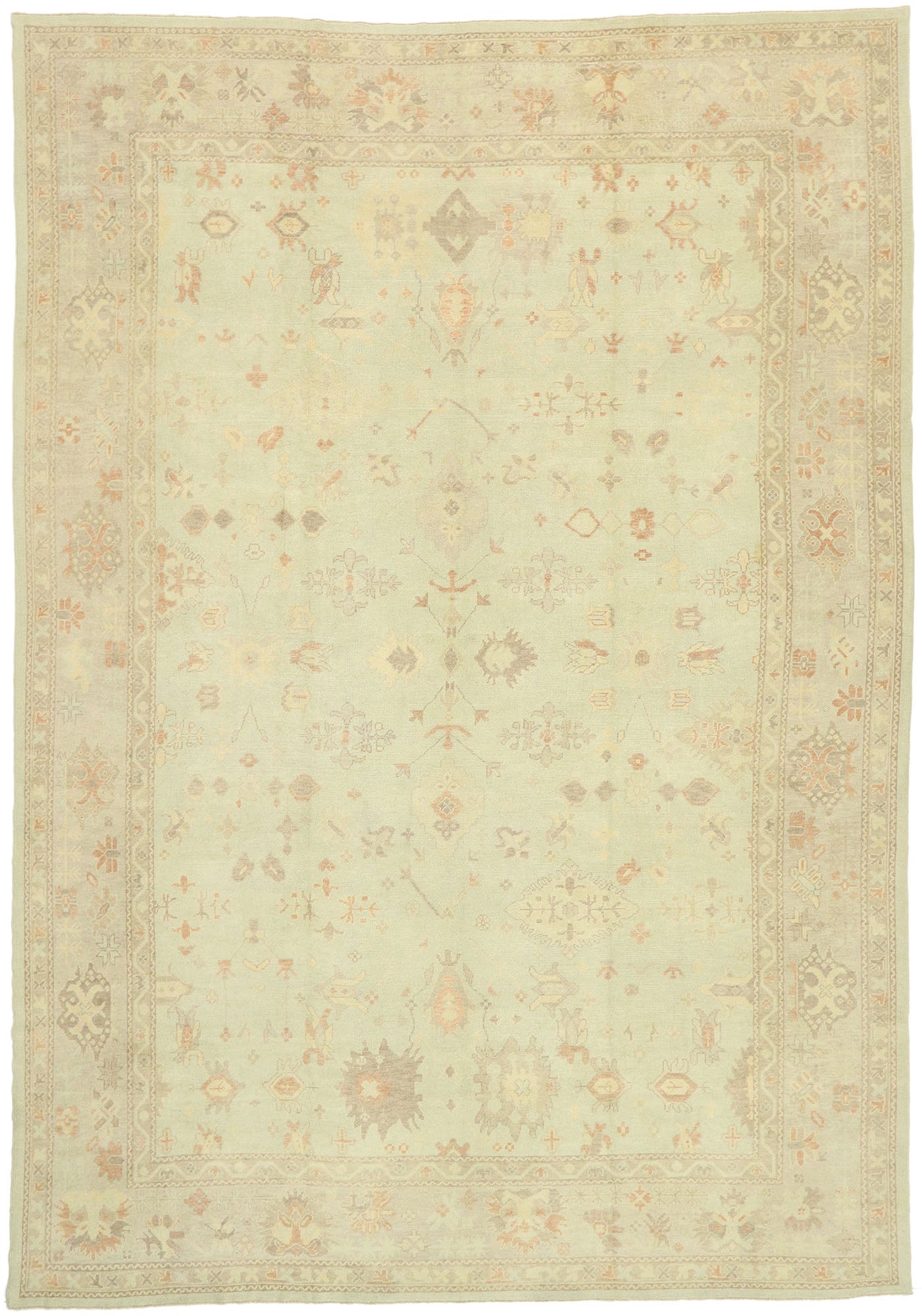 12 x 17 Contemporary Turkish Oushak Rug 51604