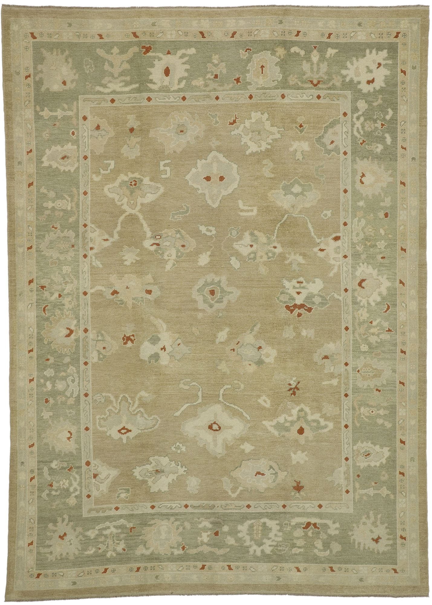 9 x 12 Contemporary Turkish Oushak Rug 51619