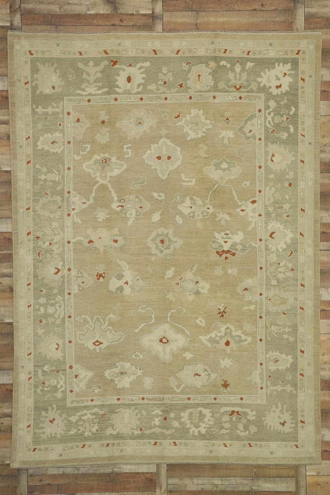 9 x 12 Contemporary Turkish Oushak Rug 51619