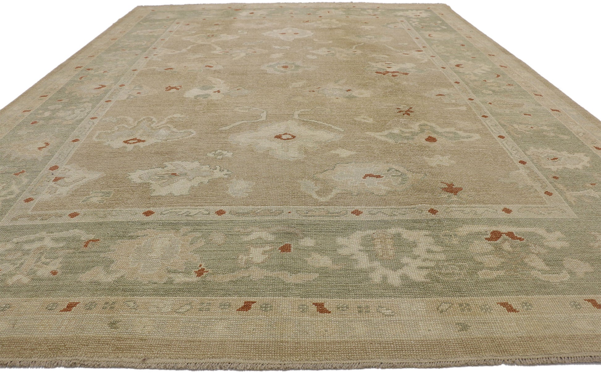 9 x 12 Contemporary Turkish Oushak Rug 51619