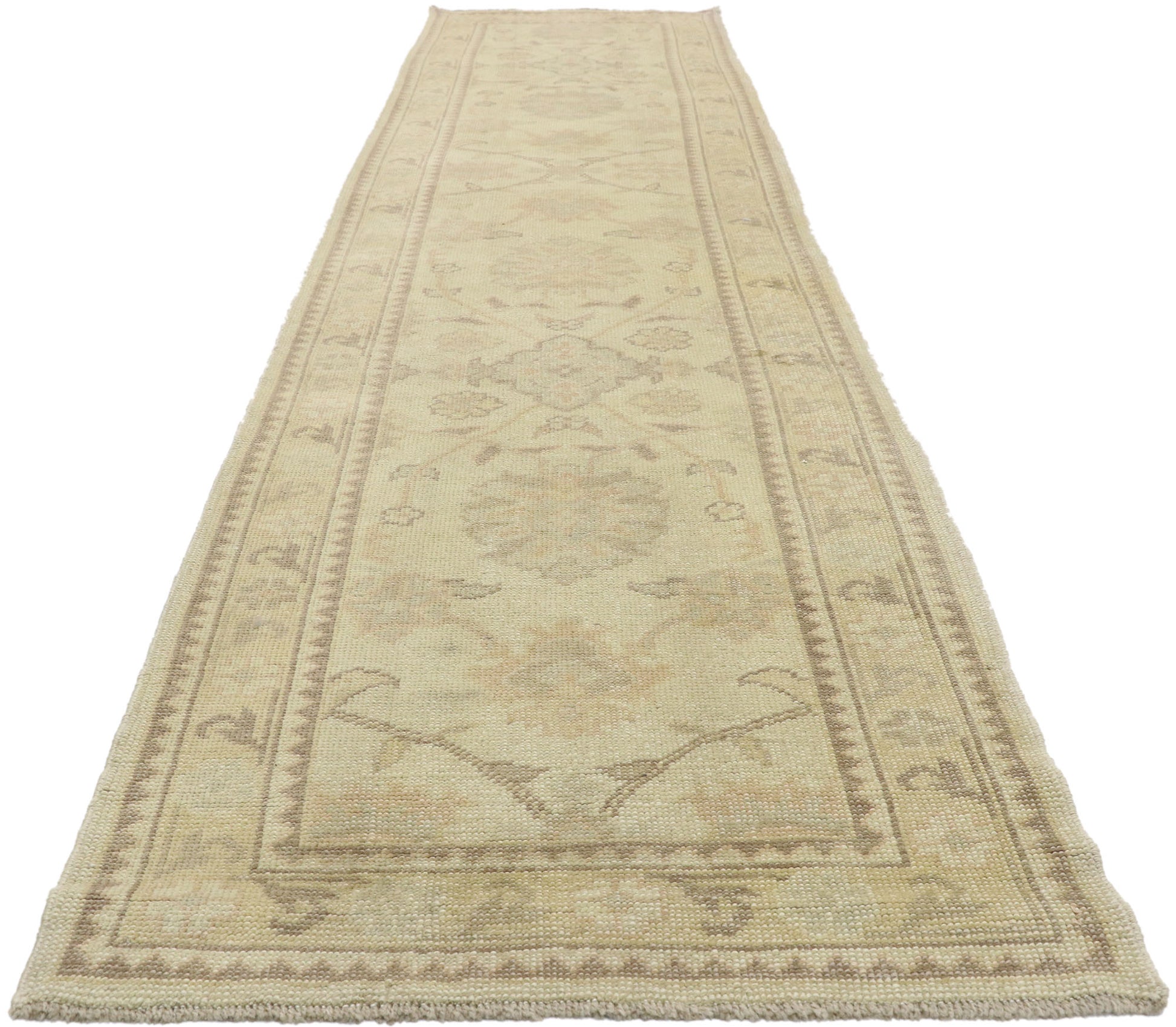 3 x 13 Neutral Turkish Oushak Runner 51621