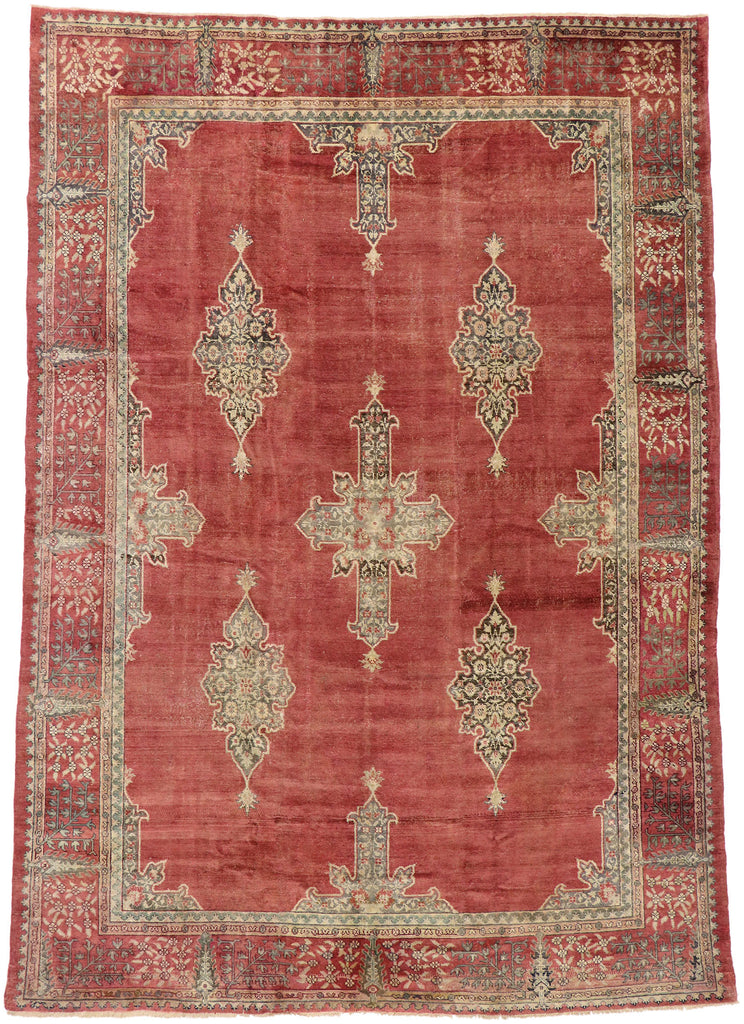 8 x 12 Vintage Turkish Oushak Rug 51636