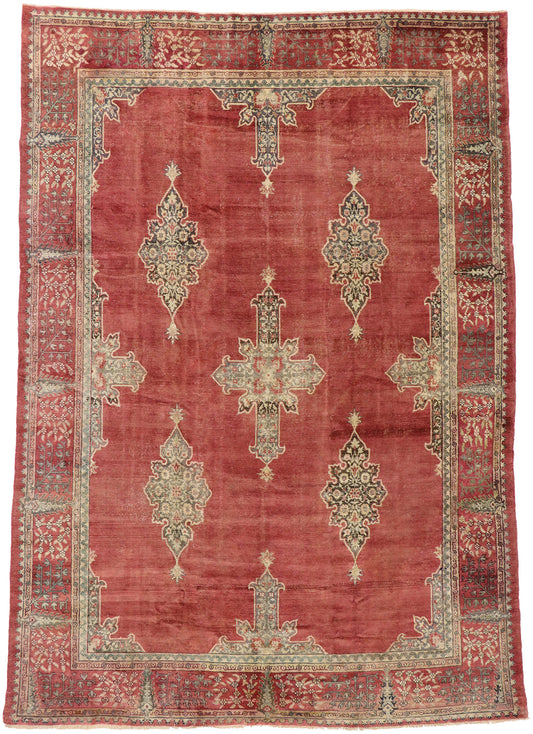 8 x 12 Vintage Turkish Oushak Rug 51636