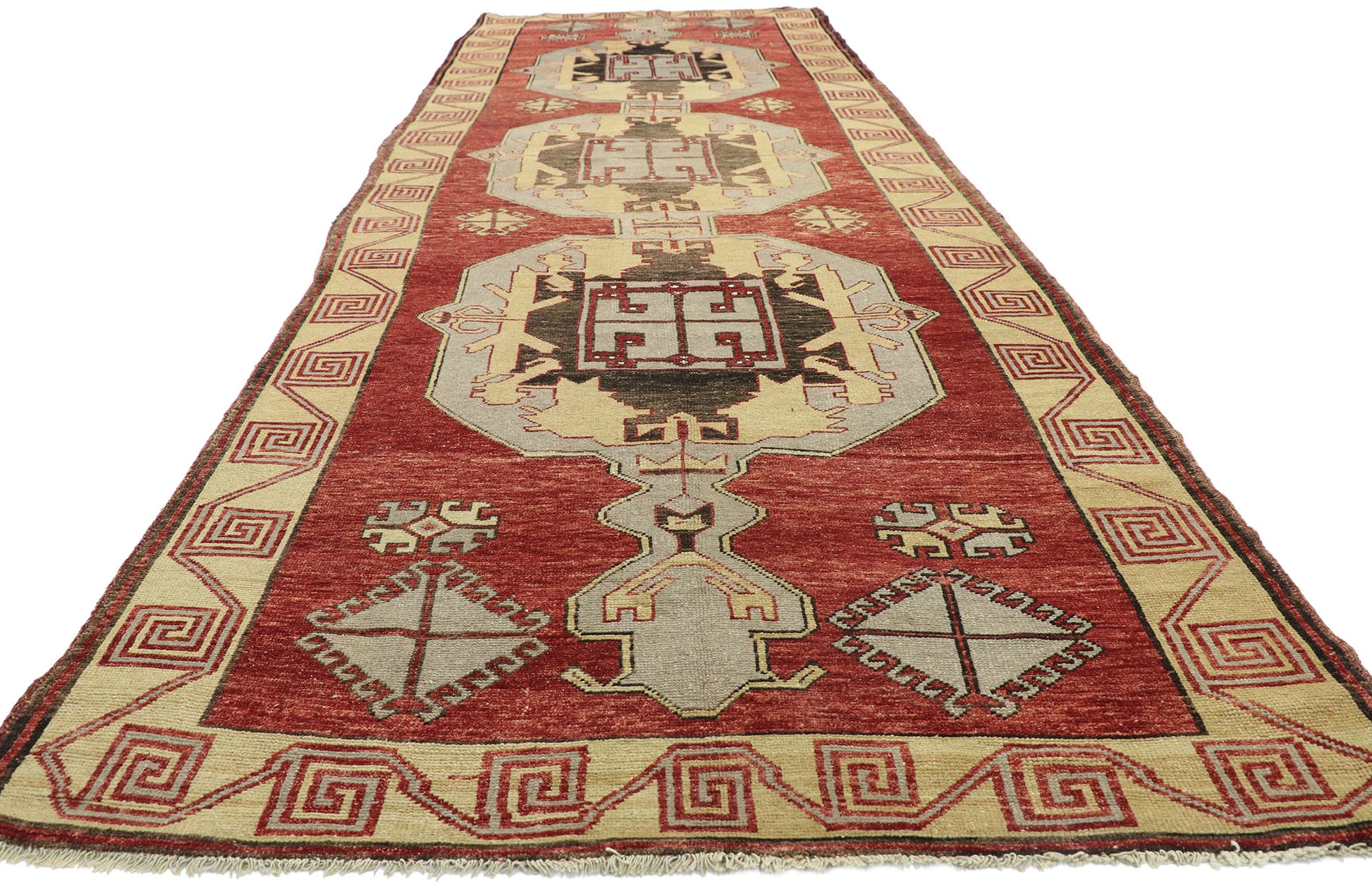 5 x 15 Vintage Turkish Oushak Runner 51640