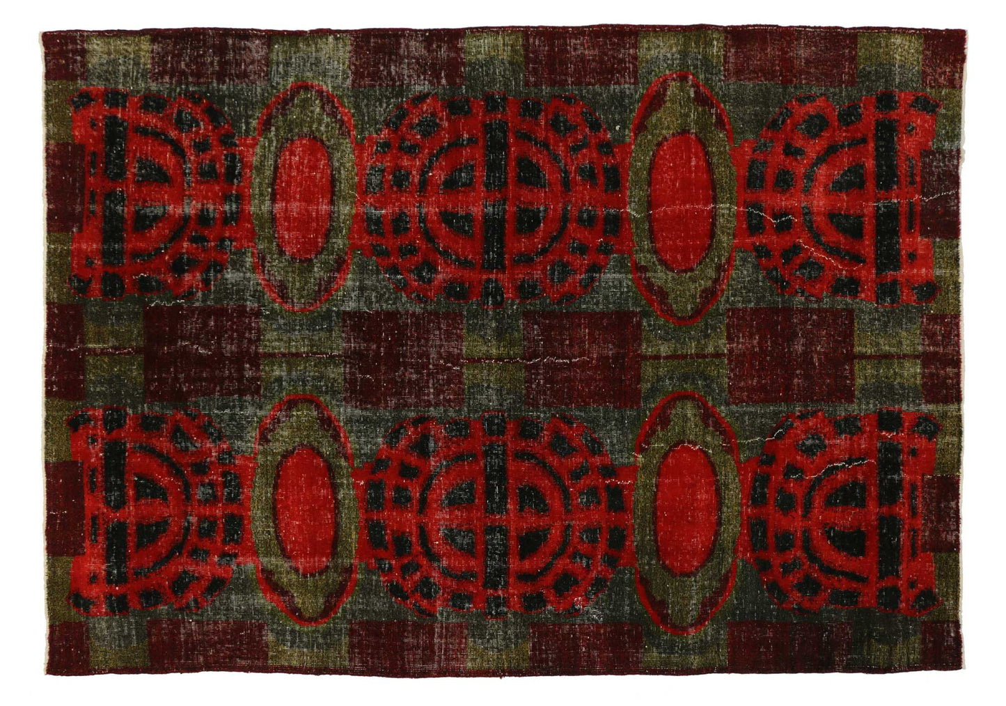 7 x 10 Zeki Muren Vintage Sivas Rug 51643