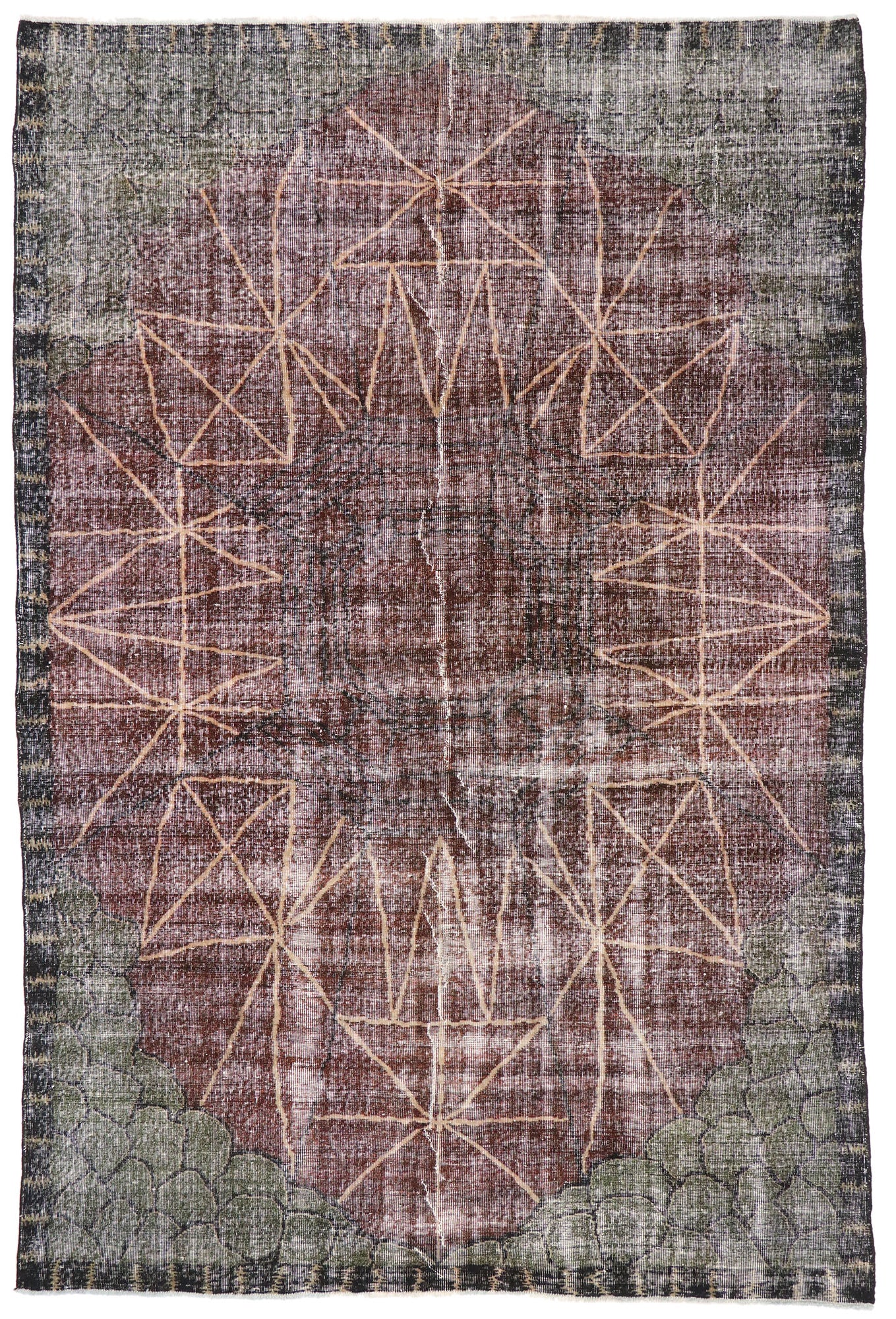 7 x 10 Zeki Muren Vintage Sivas Rug 51648