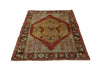 4 x 5 Vintage Turkish Oushak Rug 51657