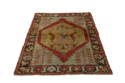 4 x 5 Vintage Turkish Oushak Rug 51657