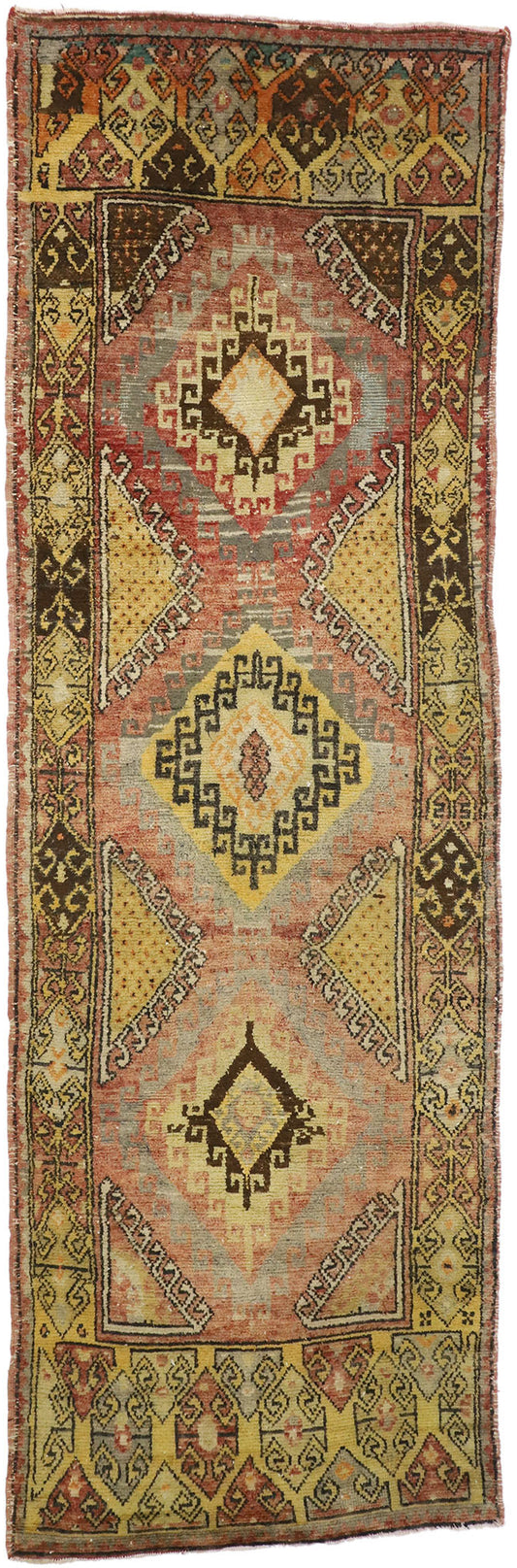 4 x 12 Vintage Turkish Oushak Rug 51659