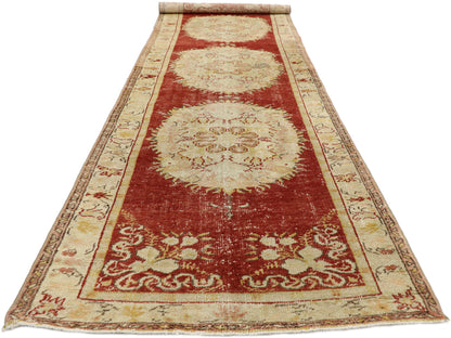 3 x 11 Vintage Turkish Oushak Rug 51662