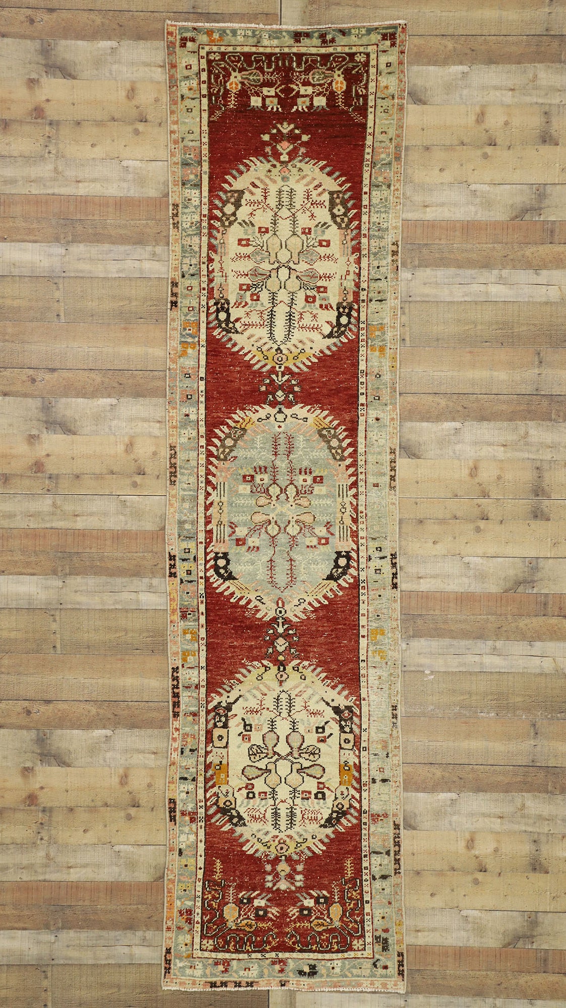 3 x 11 Vintage Oushak Rug 51664