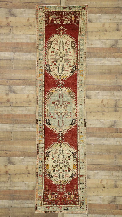 3 x 11 Vintage Oushak Rug 51664