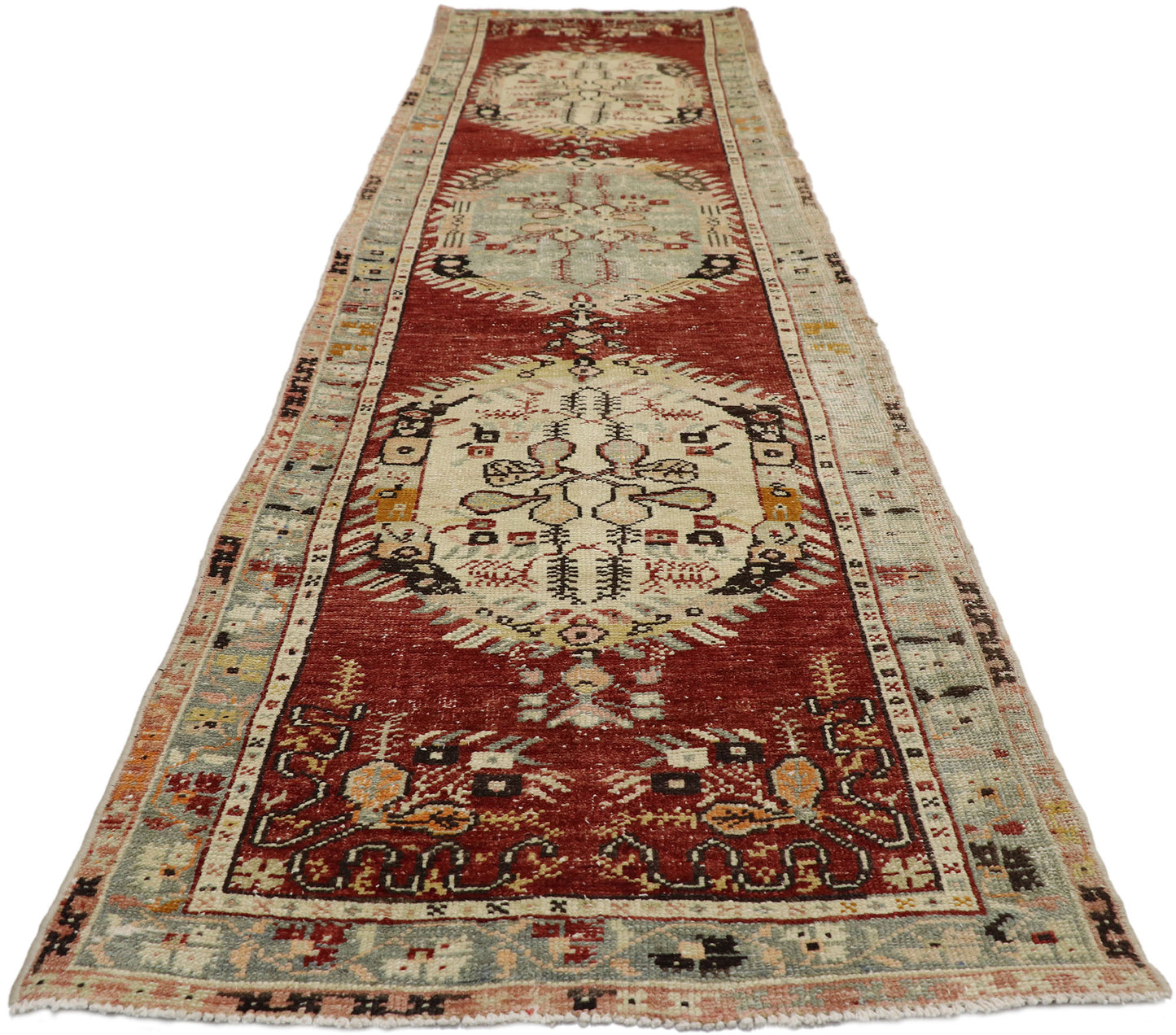 3 x 11 Vintage Oushak Rug 51664