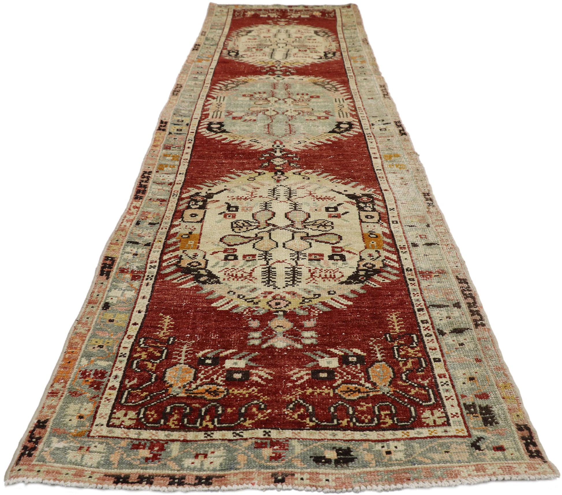 3 x 11 Vintage Oushak Rug 51664