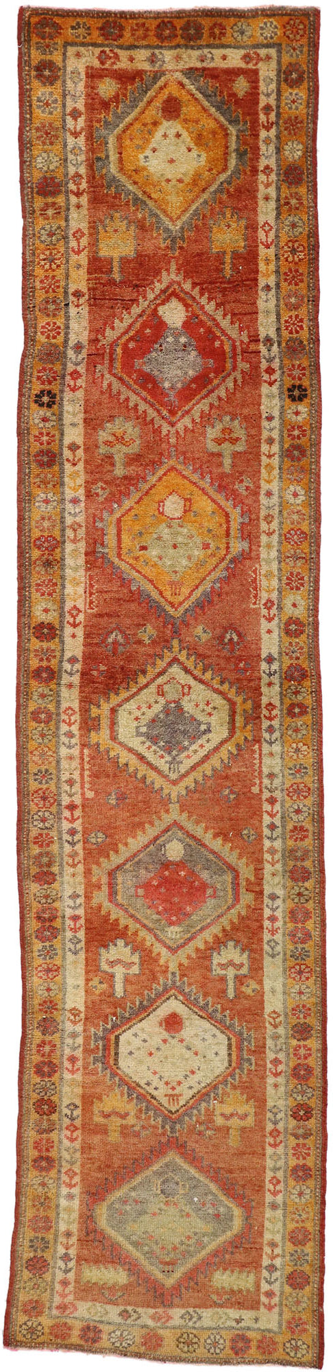 3 x 11 Vintage Oushak Rug 51665