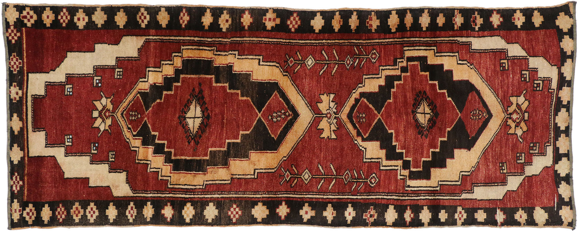 3 x 8 Vintage Oushak Rug 51674