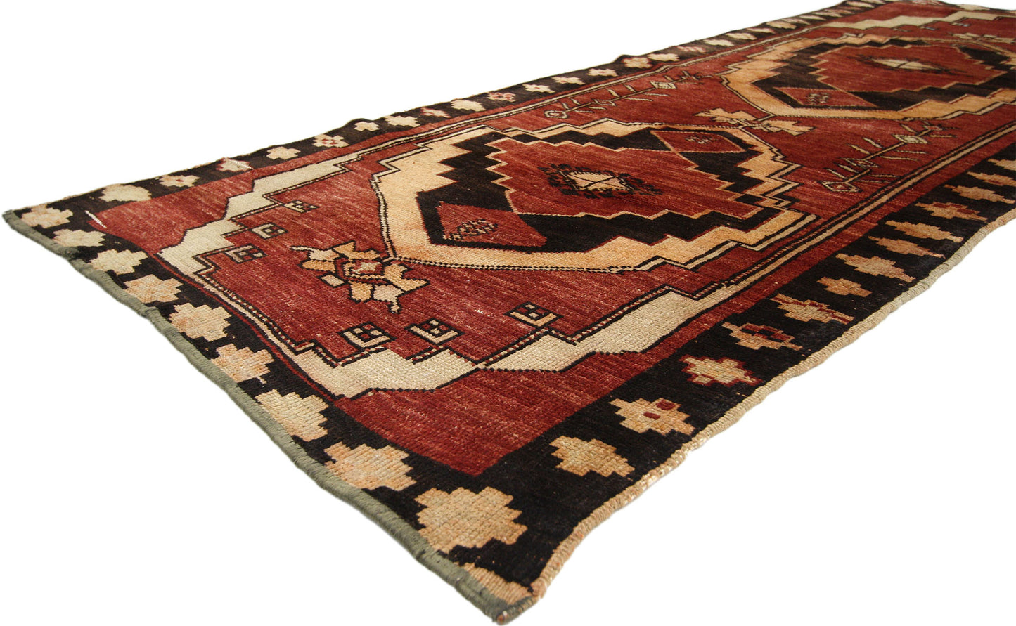 3 x 8 Vintage Oushak Rug 51674