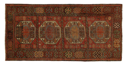4 x 8 Vintage Oushak Rug 51677