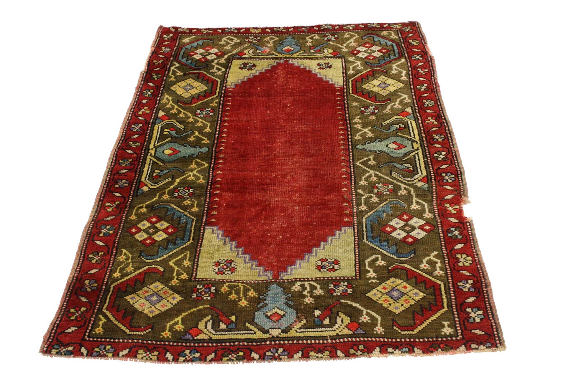 3 x 5 Vintage Turkish Oushak Rug 51684