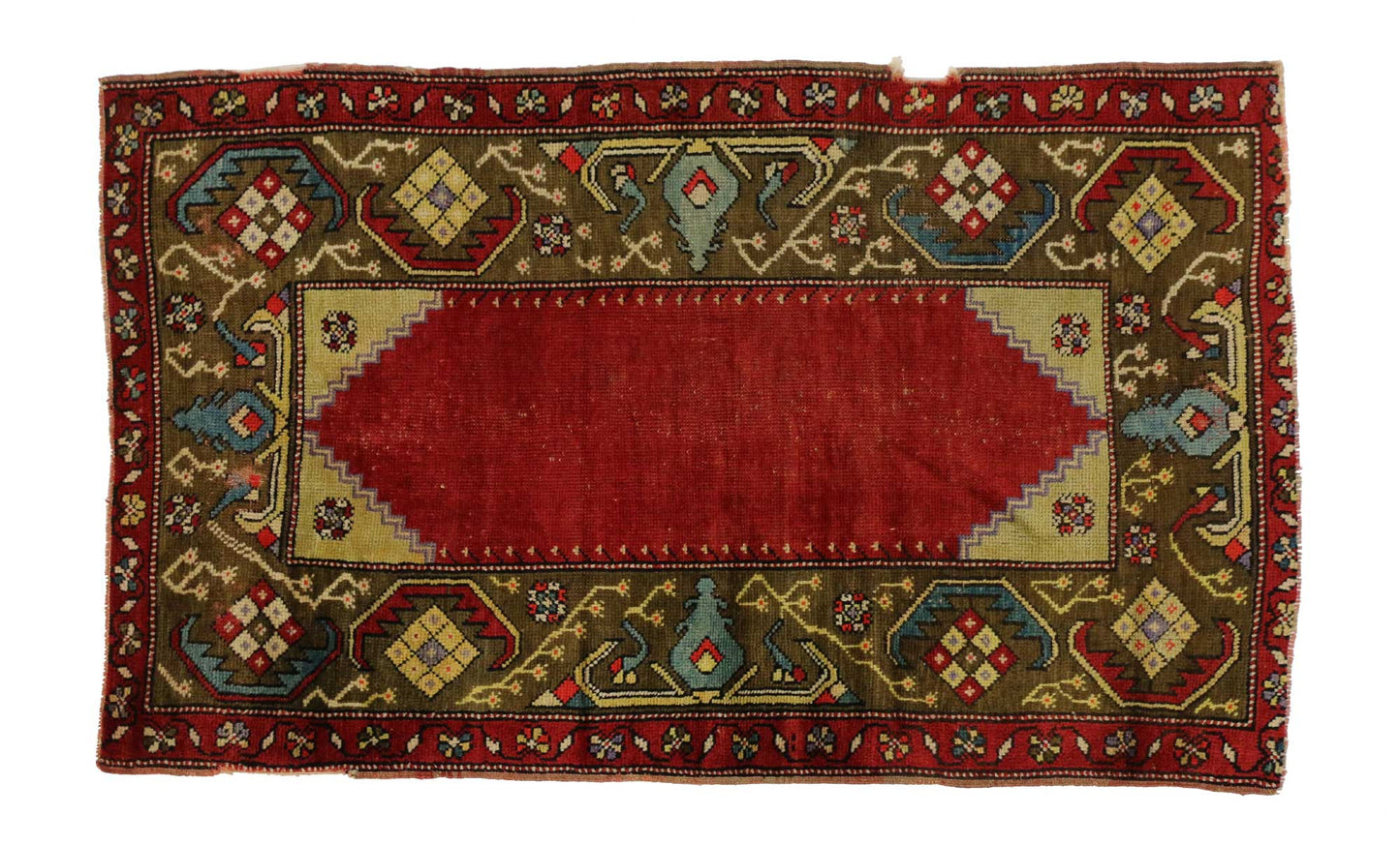 3 x 5 Vintage Turkish Oushak Rug 51684