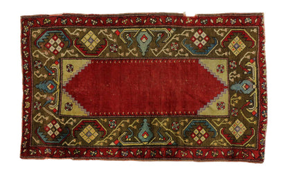 3 x 5 Vintage Turkish Oushak Rug 51684