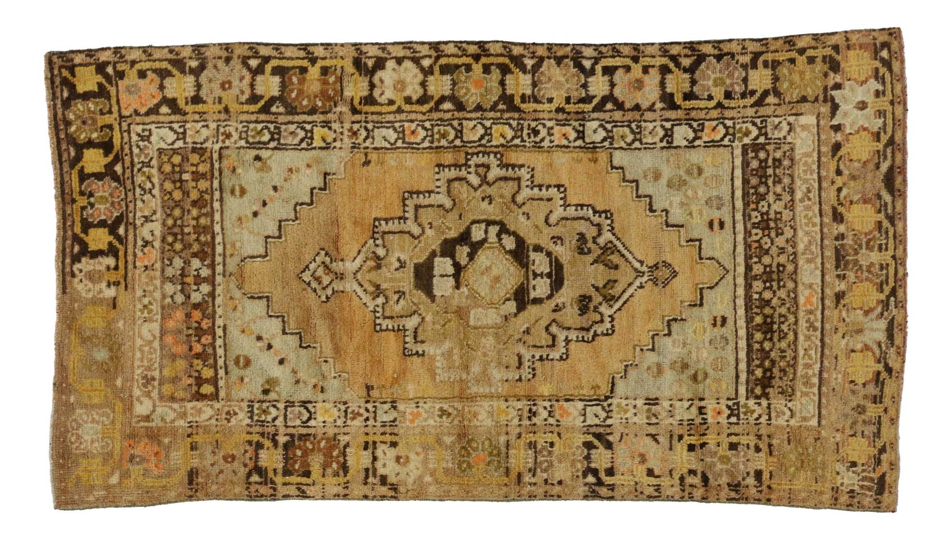 3 x 5 Vintage Turkish Oushak Rug 51687
