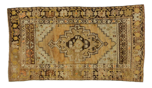 3 x 5 Vintage Turkish Oushak Rug 51687