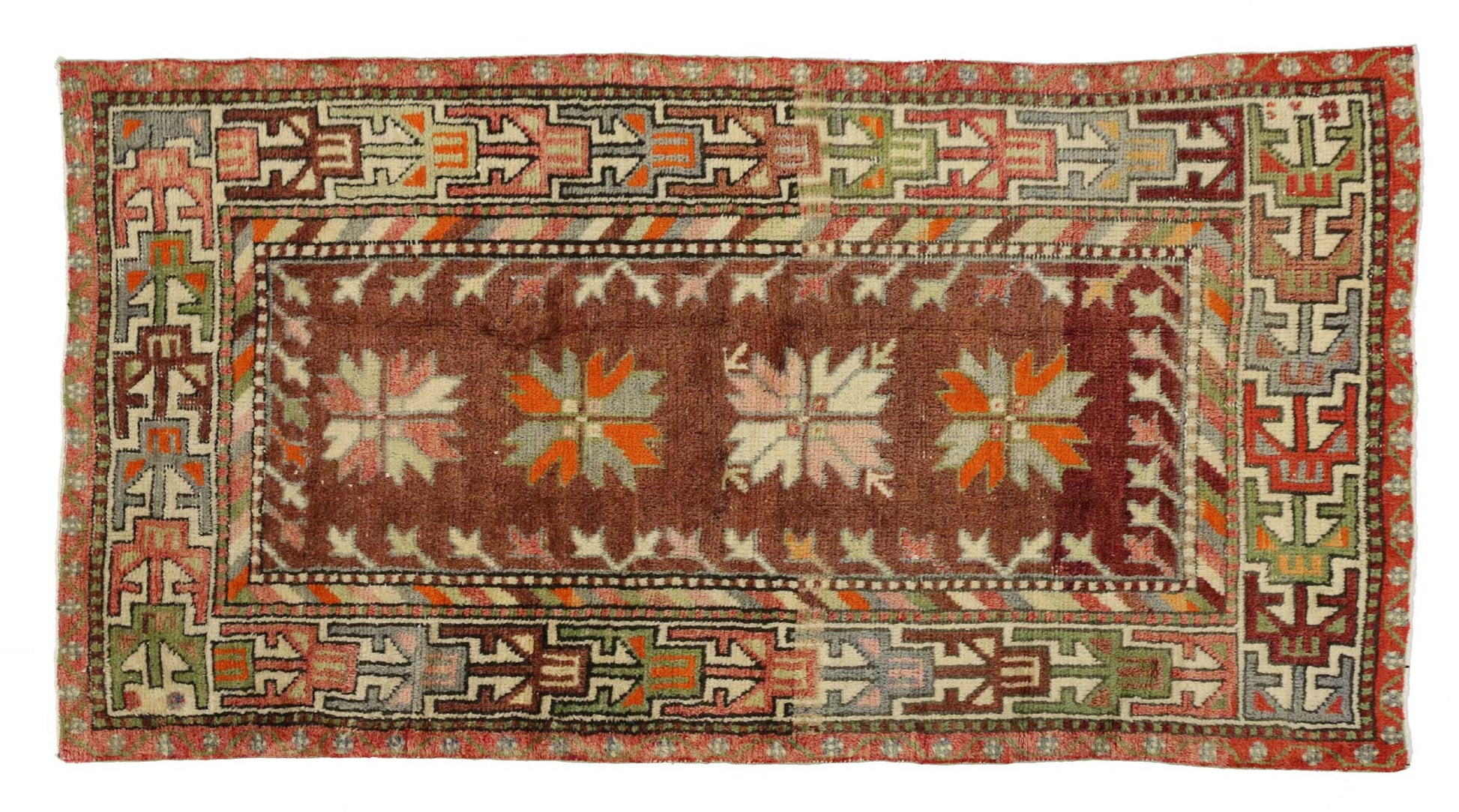 3 x 5 Vintage Turkish Oushak Rug 51688