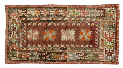 3 x 5 Vintage Turkish Oushak Rug 51688