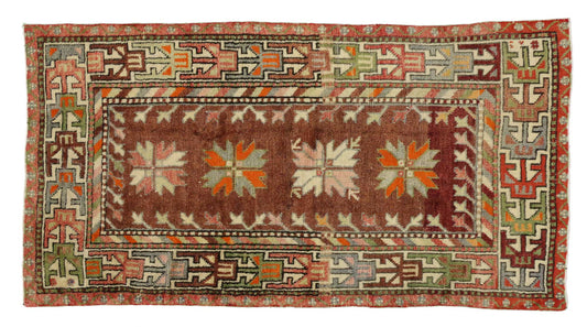 3 x 5 Vintage Turkish Oushak Rug 51688