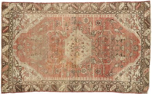 4 x 6 Vintage Turkish Oushak Rug 51691