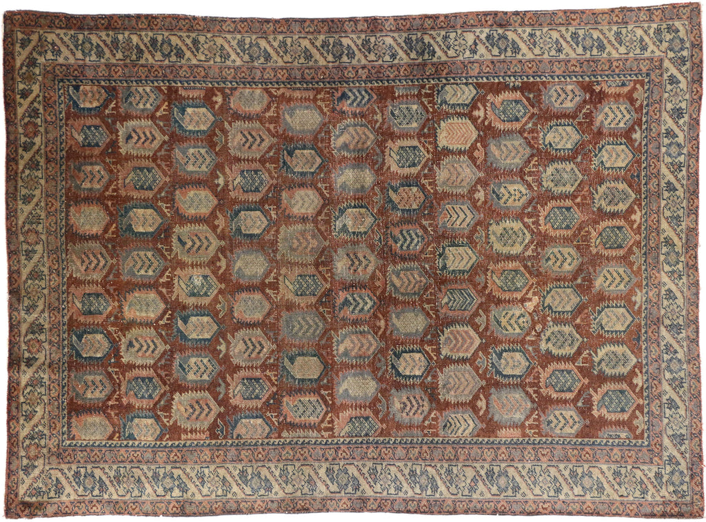 4 x 6 Vintage Turkish Oushak Rug 51692