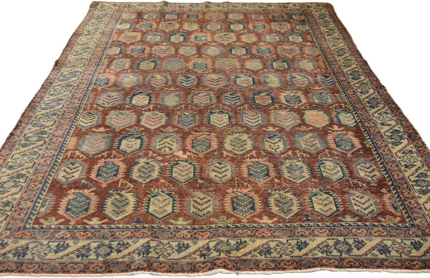 4 x 6 Vintage Turkish Oushak Rug 51692