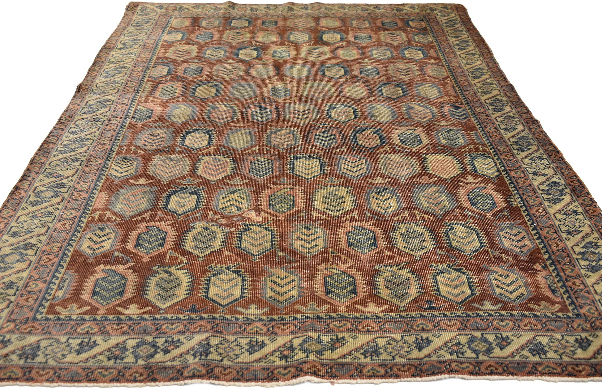 4 x 6 Vintage Turkish Oushak Rug 51692
