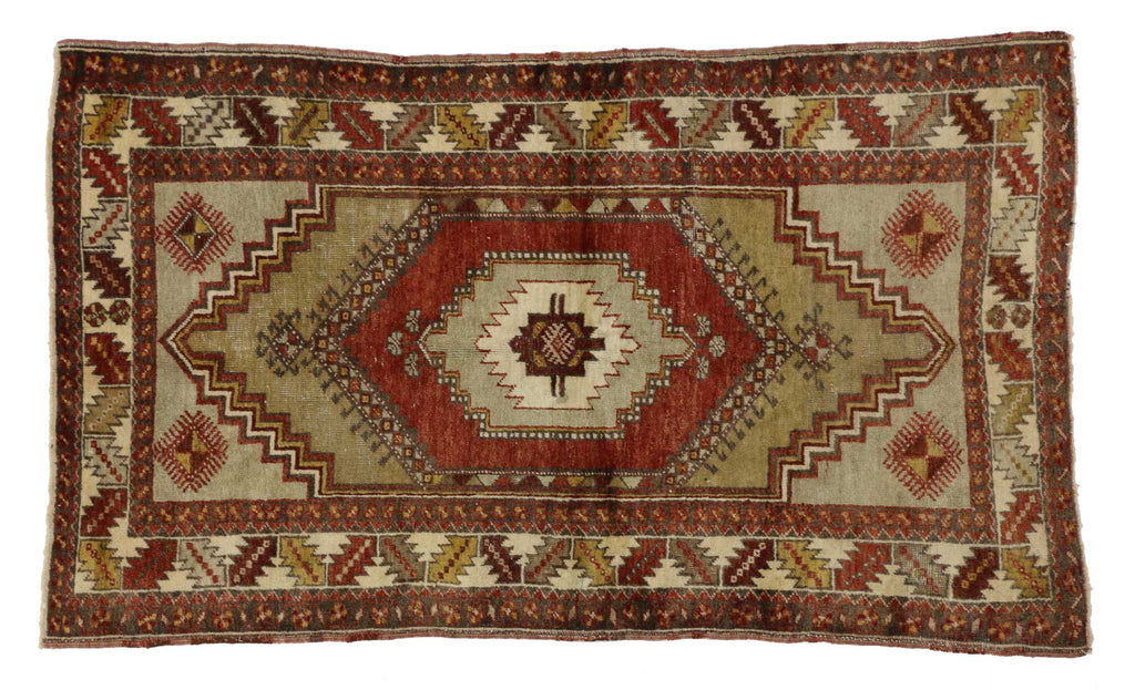 3 x 6 Vintage Turkish Oushak Rug 51694