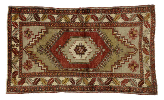 3 x 6 Vintage Turkish Oushak Rug 51694