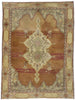 4 x 5 Vintage Turkish Oushak Rug 51695