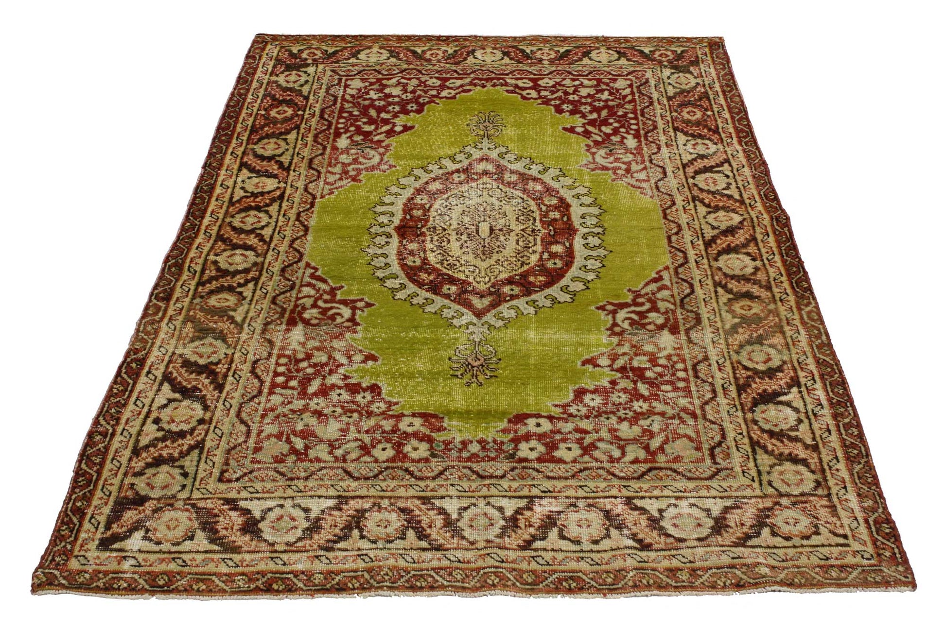 3 x 5 Vintage Turkish Oushak Rug 51698
