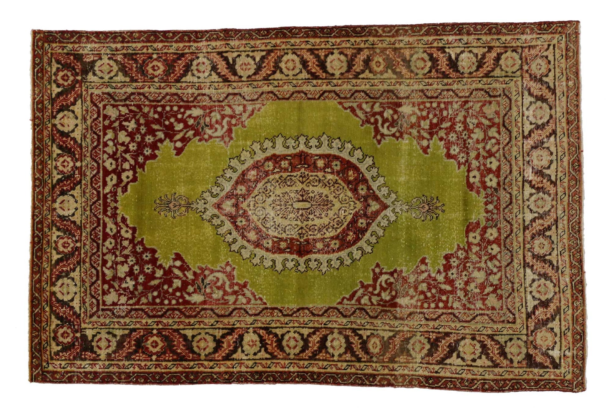 3 x 5 Vintage Turkish Oushak Rug 51698