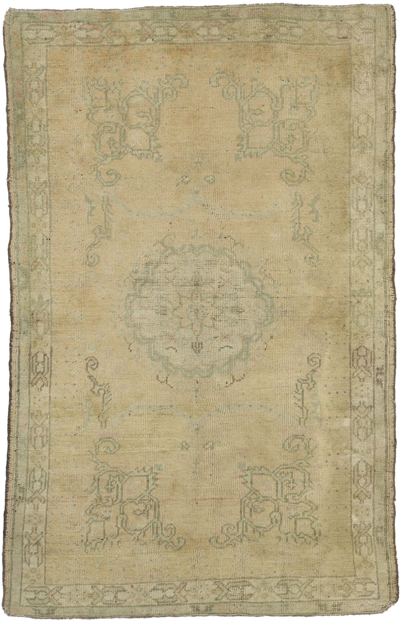 4 x 6 Vintage Turkish Oushak Rug 51699